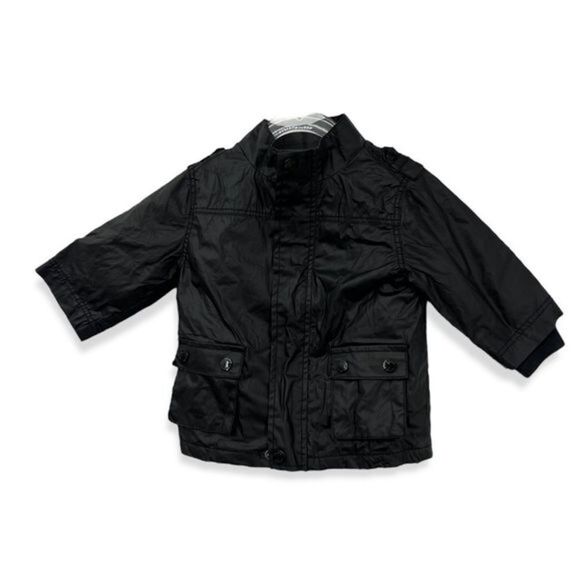 Obaibi jacket raincoat slicker Black 6M 6 Months - Picture 1 of 13